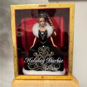 Barbie 2006 Holiday Doll in Black and Gold Gown